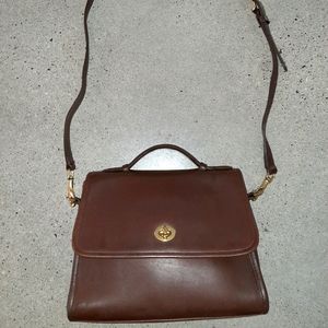 Saddlebag  Authentic coach all leather  Cross body